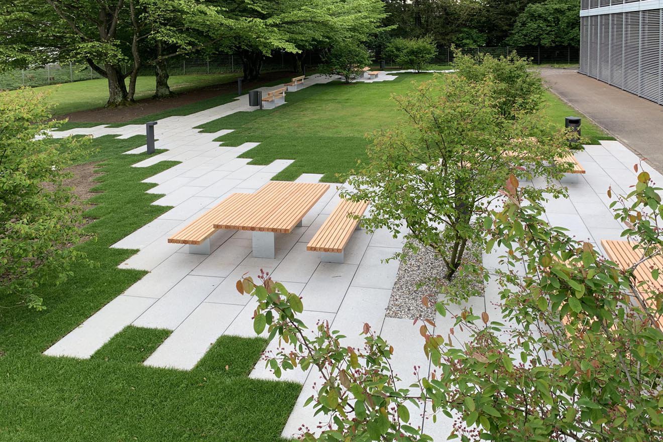 Grünes Element einer Fritz-Haller-Ikone