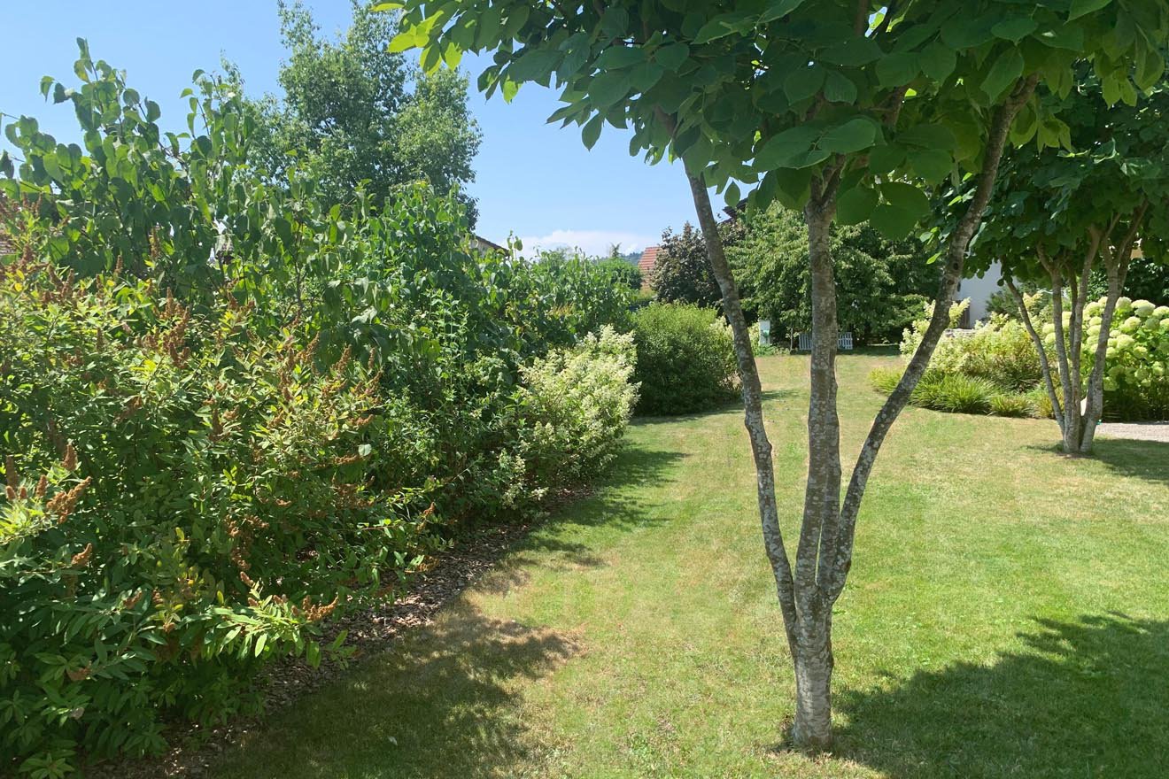 Garten für vier Freunde