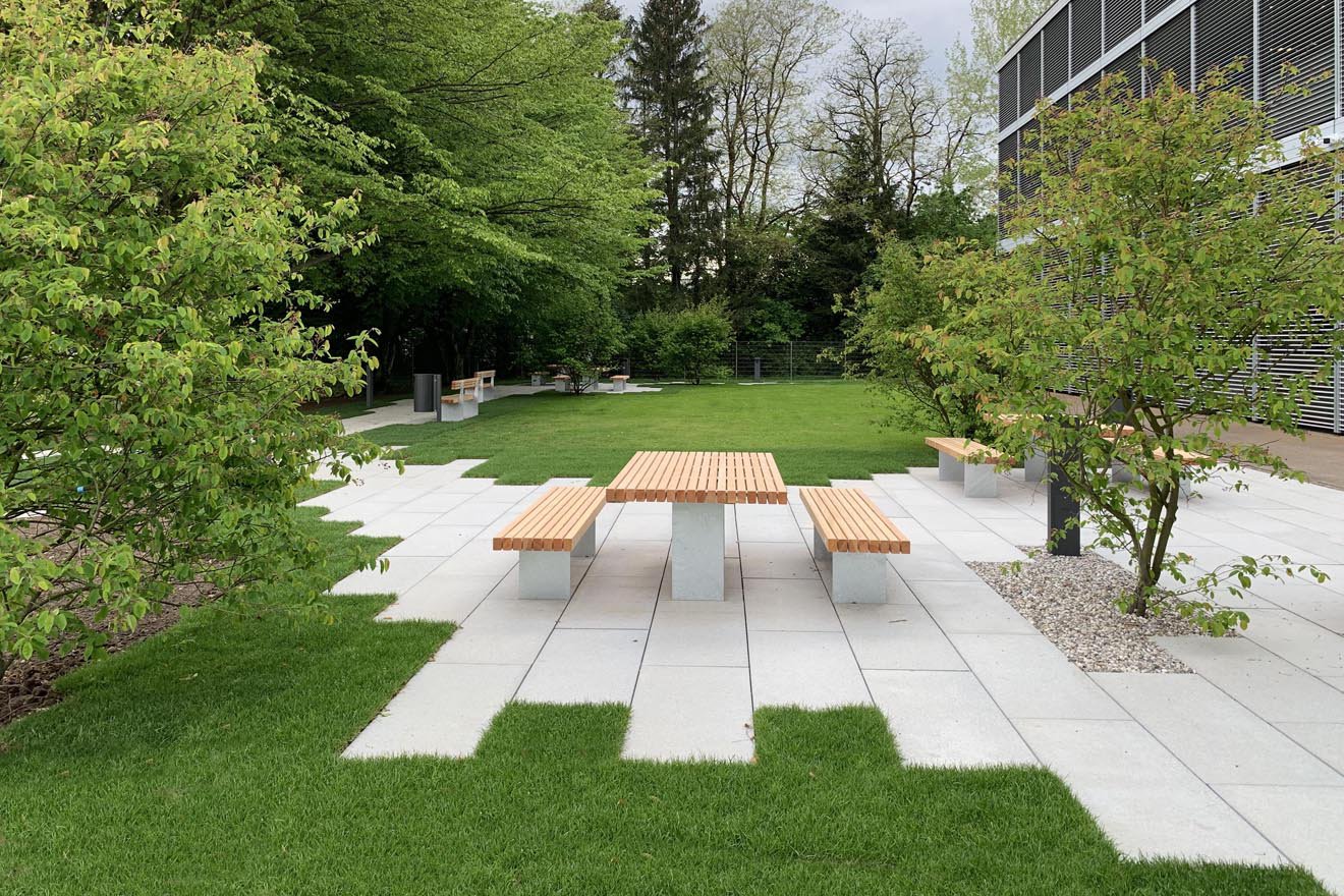 Grünes Element einer Fritz-Haller-Ikone