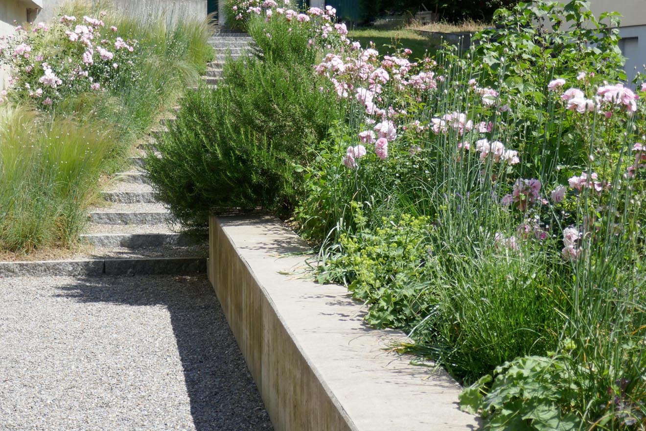 Garten für vier Freunde