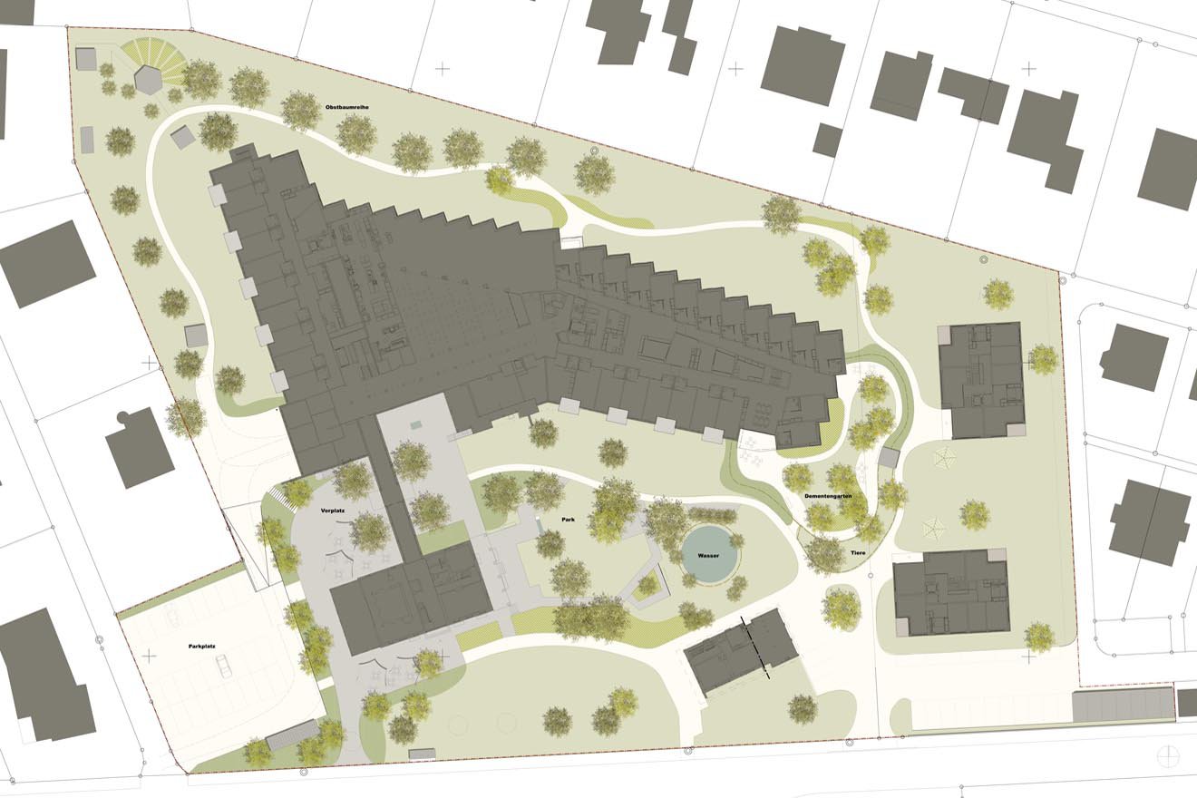 Obsthain und Tiergarten im Alterszentrum