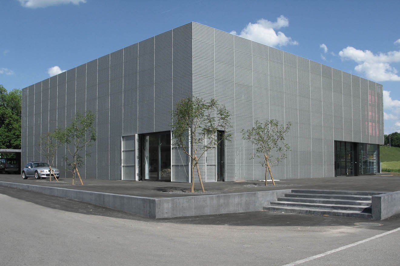 Grüne Visitenkarte in der Gewerbezone